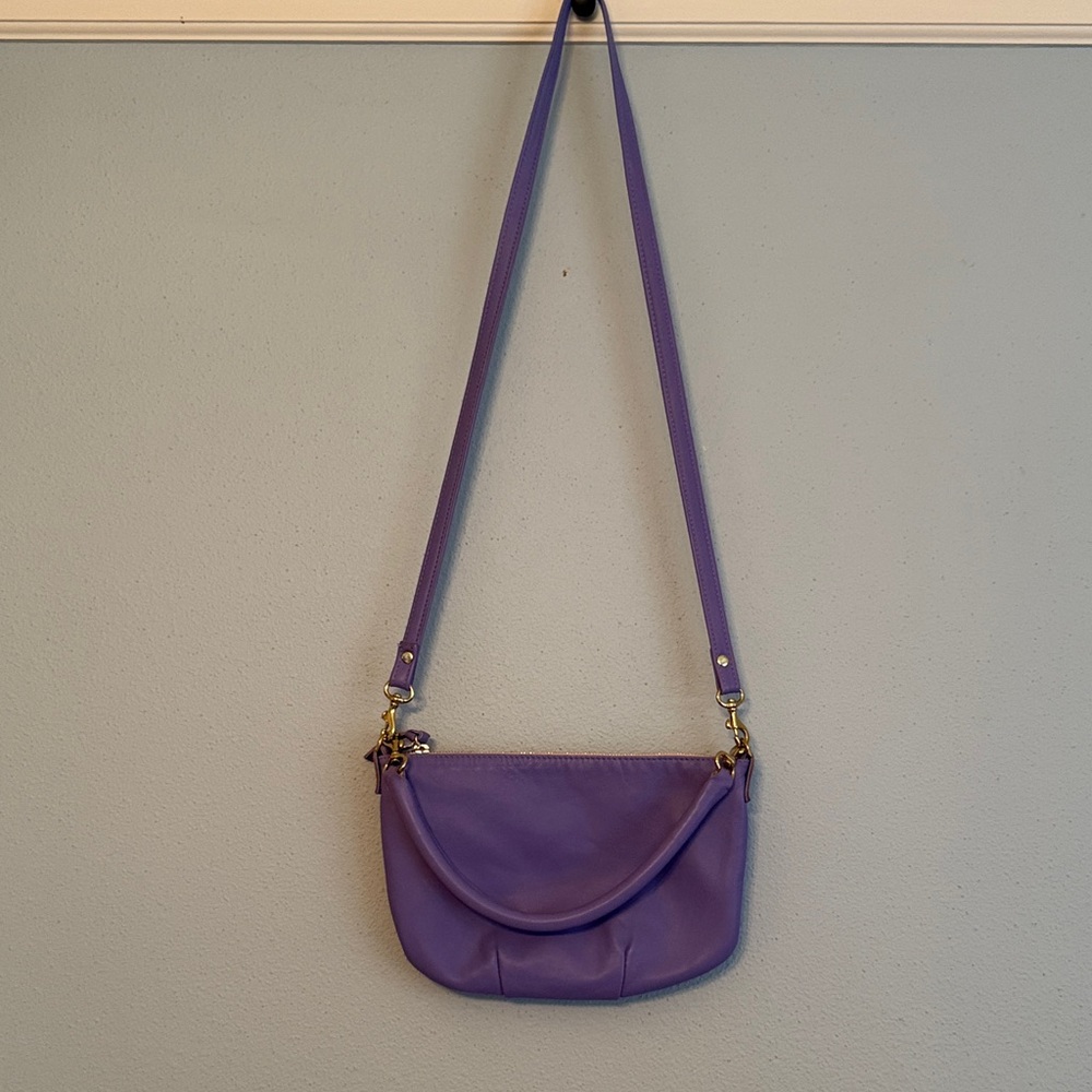 Clare V Lavender Petit Moyen Crossbody Bag